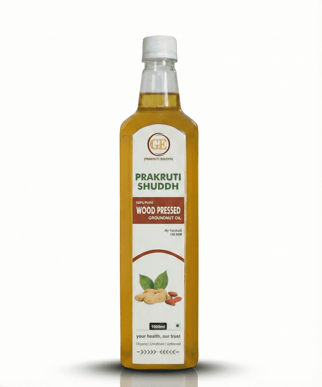 Wood Pressed Groundnut Oil — 1 Litre