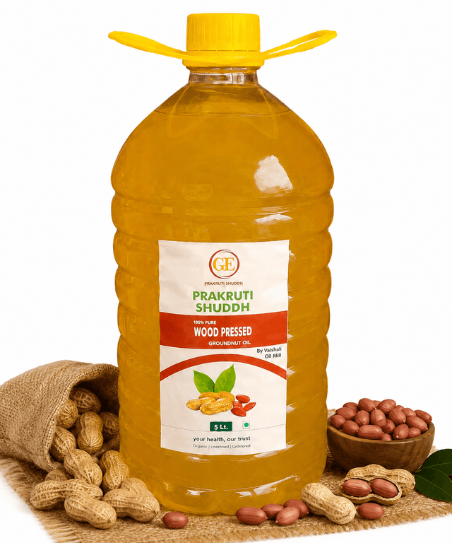 Wood Pressed Groundnut Oil — 5 Litre